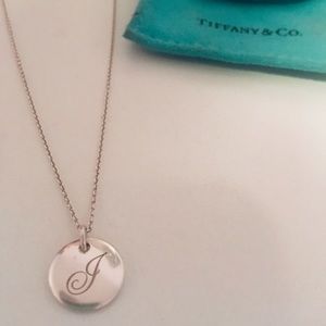 Tiffany & Co. necklace, letter “J”